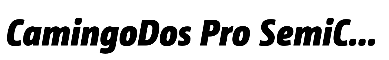 CamingoDos Pro SemiCondensed Black Italic